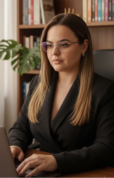 Nara Salviato em videochamada